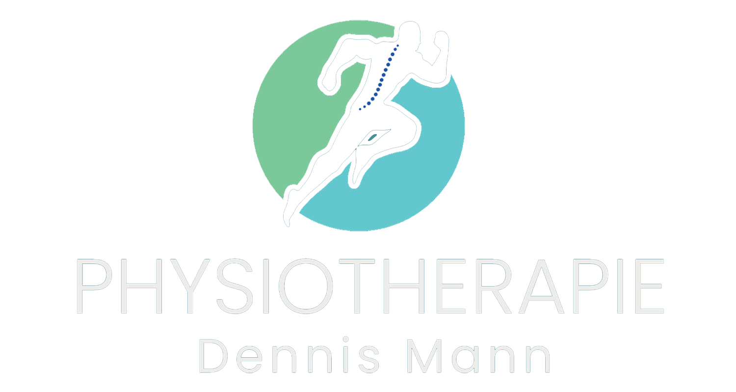 Dunkelblaues Logo von Physio Mann für Physiotherapiepraxis